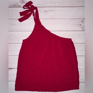 Lishly Red One-Shoulder Top Size Small
Party Date Night Event Wedding